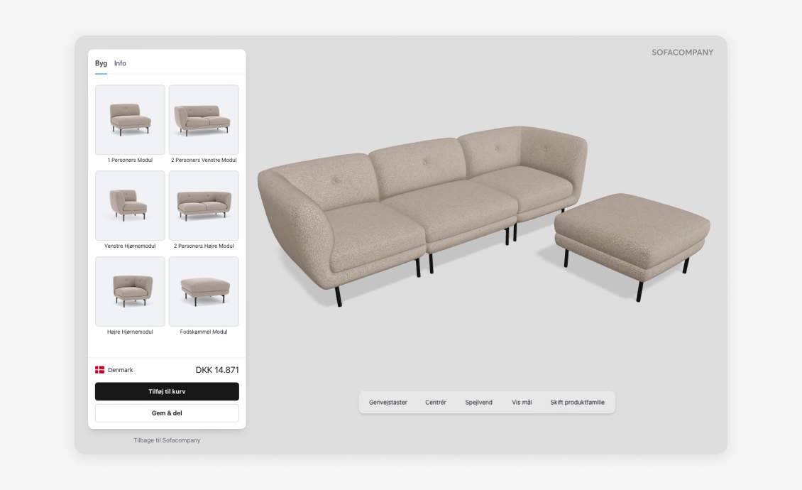 SOFACOMPANY Sofa Configurator